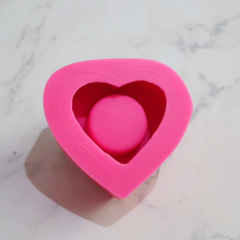 Форма сердца силиконовая смола Плесень DIY инструмент для изготовления свечей помадка торт выпечки Форма для изготовления мыла вручную декор Ароматерапия ремесла