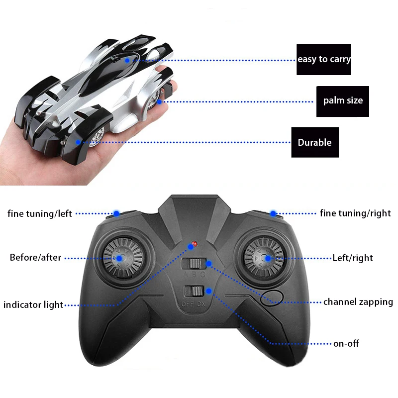 RC забирающаяся на стены машинка пульт дистанционного управления антигравитационный потолочный гоночный автомобиль электрические игрушки машина Авто подарок для детей