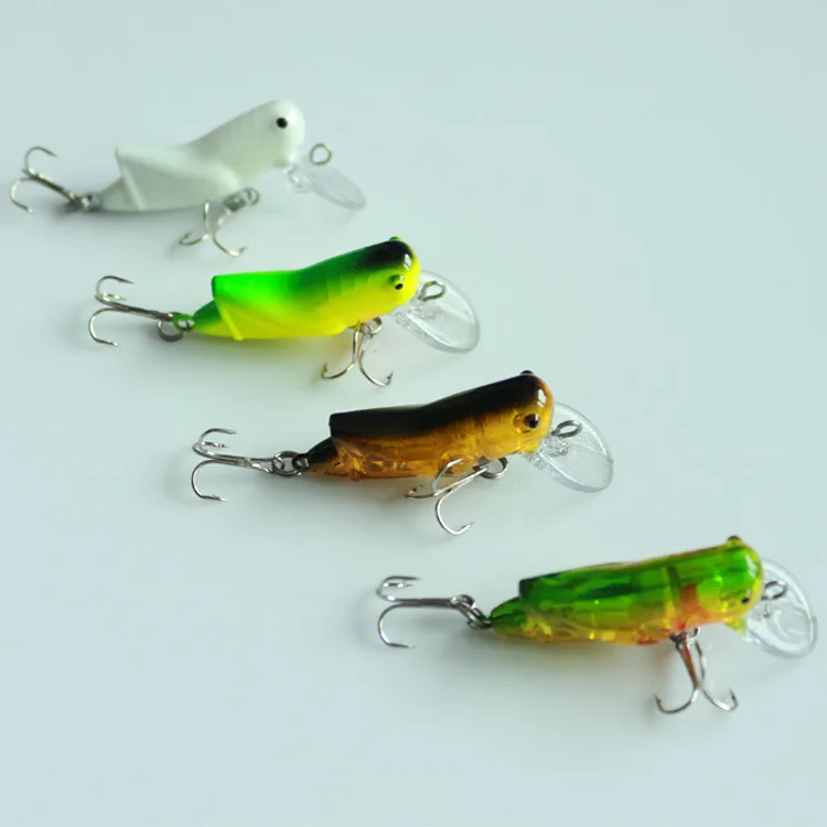 

Crickets Lure New Style Bait Single Hook 3 Grams 3.5 Cm Grasshopper Insect Lure Mino Lure