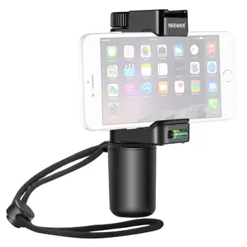 

Neewer Smartphone Rig Filmmaker Grip Tripod Mount with Cold Shoe Mount and Width Adjustable Phone Clip Holder