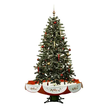 

US Stock 6.2ft Snow Artificial Christmas Tree With Decoration Set