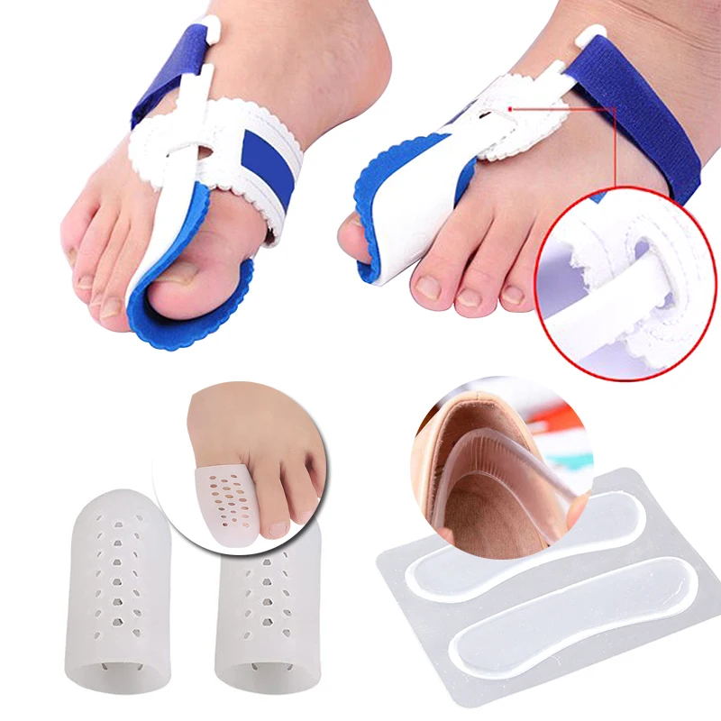 Daily Silicone Gel Foot Toe Separator Thumb Hallux Valgus Bunion Corrector Adjuster Thumb Orthopedic Braces Correct Feet Care