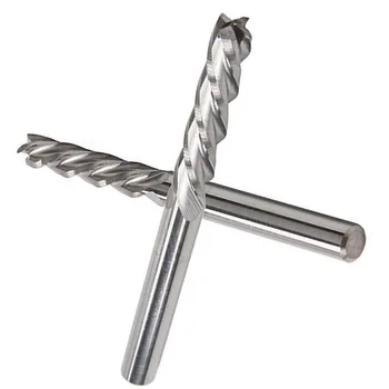 

3mm 1/8" Shank Carbide CNC 4 Flute Spiral Bit End Mill Cutter CEL 17mm Tool