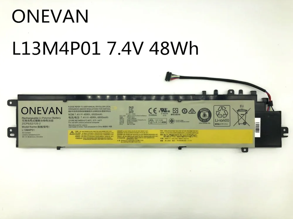 ONEVAN 7,4 V 48Wh L13M4P01 аккумулятор для lenovo Erazer Y40-70AT-IFI Y40-70 L13L4P01 L13C4P01 высокое качество