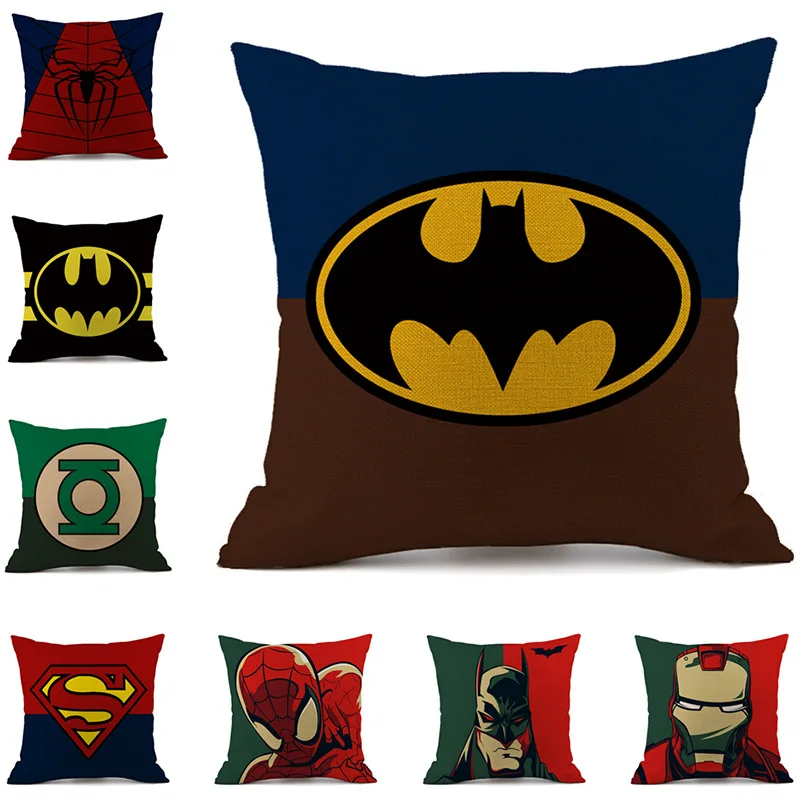 Marvel, Мстители, плюшевый Дэдпул, Бэтмен, Железный человек, Капитан Америка, Человек-паук, хлопковый Рождественский подарок, без подушки, основная наволочка, игрушки