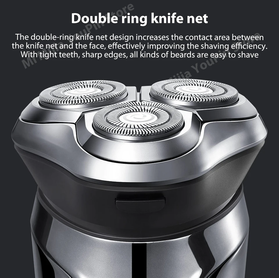 Xiaomi mijia SO WHITE 3D intelligent control razor intelligent anti-pinch USB fast charge IPX7 wet and dry dual-use smart lock (7)