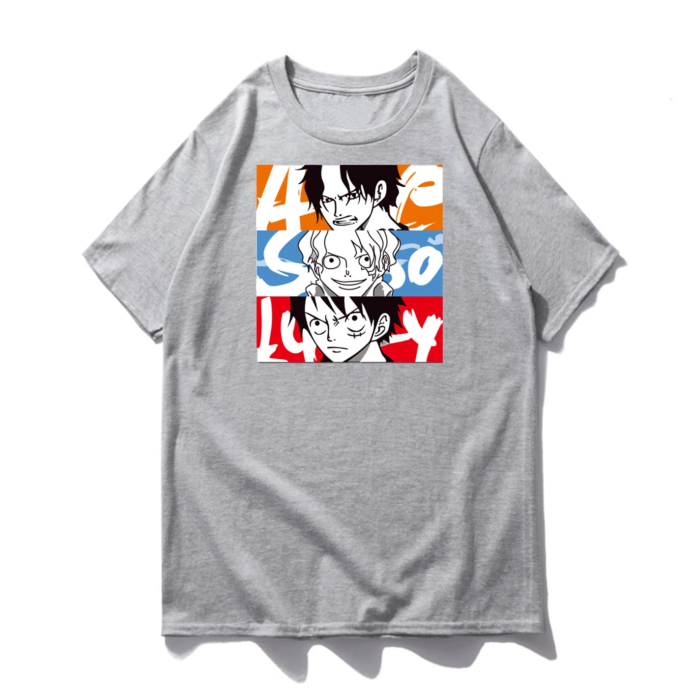 

One Peice T Shirt Monkey D. Luffy Sabo Portgas D Ace Print Mens Short Sleeve T 2019 Summer New Fashion T-Shirt Anime Streetwear