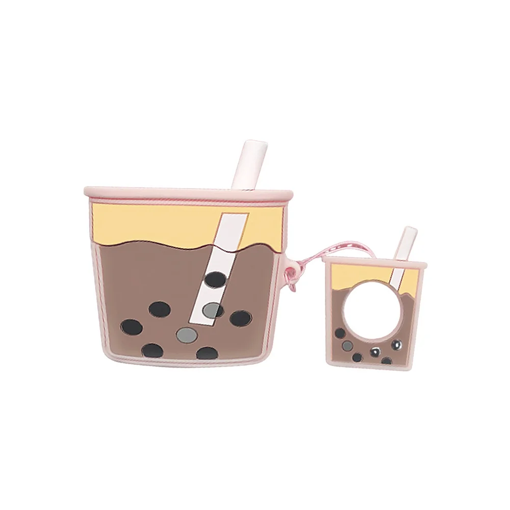 

Anti Slip Wireless Earphone Protective Creative Silicone Earbuds Case Earphone Cover with Ring Compatible for AirPods Pro- Pearl