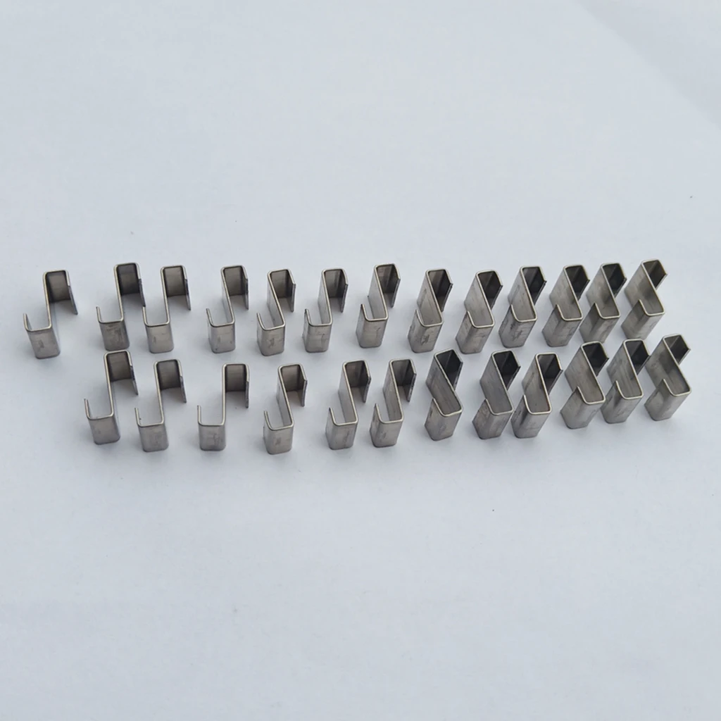 25pcs Stainless Steel Greenhouse Clips for Repairing Greenhouse Glazing Frames