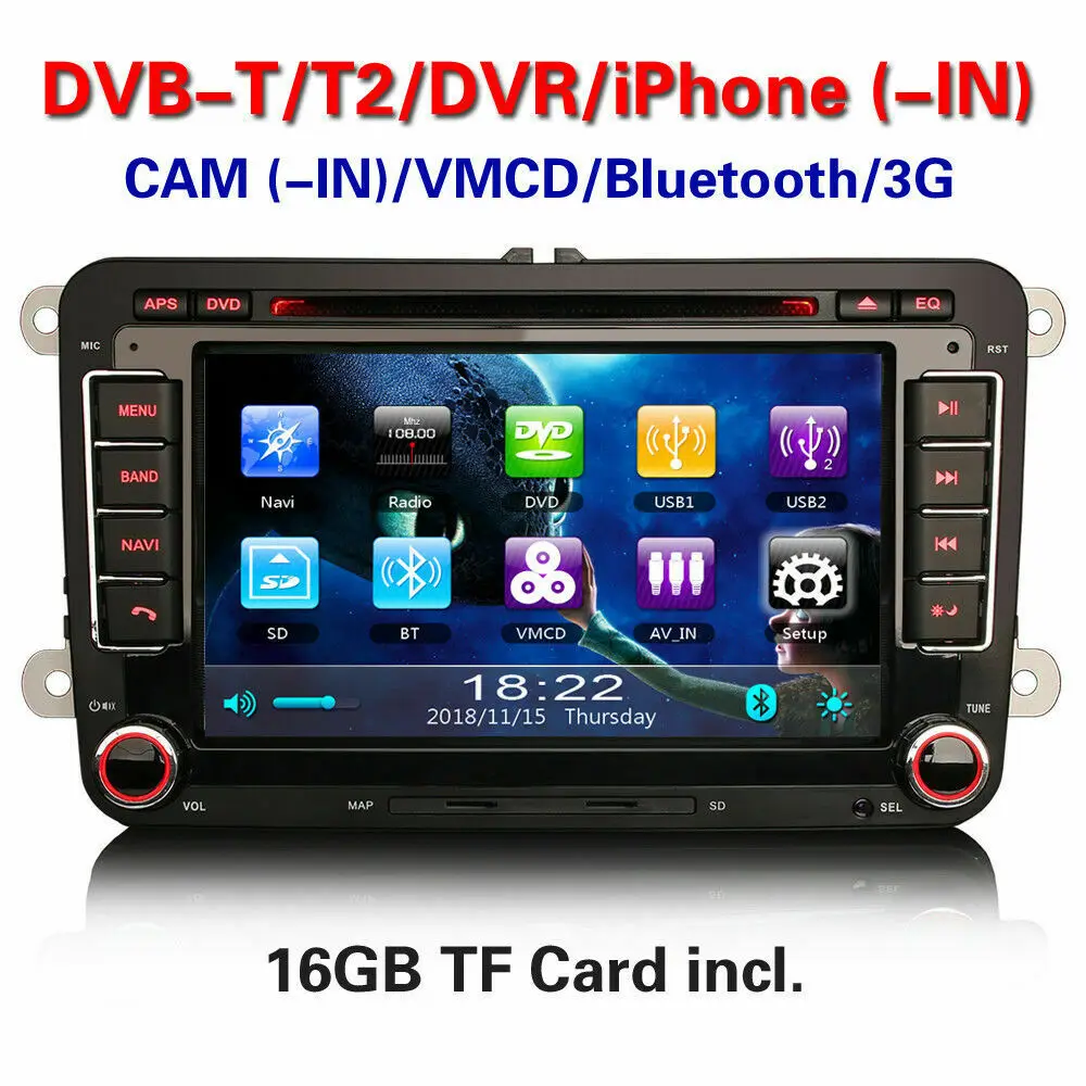 8 &quotAndroid 9 0 Bluetooth Автомобильный мультимедийный радио плеер wifi стерео gps СБ Navi для