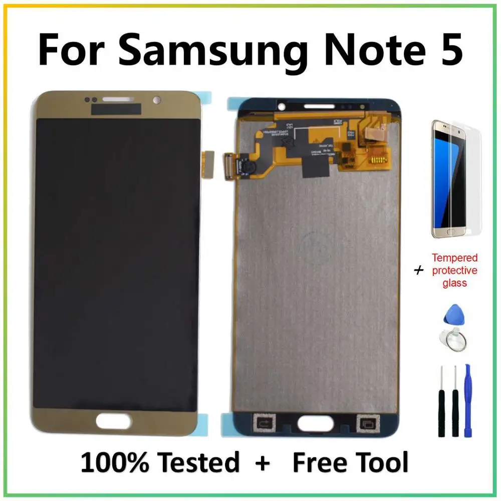 

TFT For Samsung Note 5 LCD Display N9200 N920A N920T N920I N920G Touch Screen Digitizer Assembly 5.7'' For Samsung Note 5