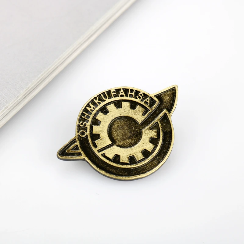 dongsheng jewelry Game Steins Gate Cosplay Badge Pin Brooch Makise Kurisu Labmen The Fate of The Stone Brooches Cosplay Anime