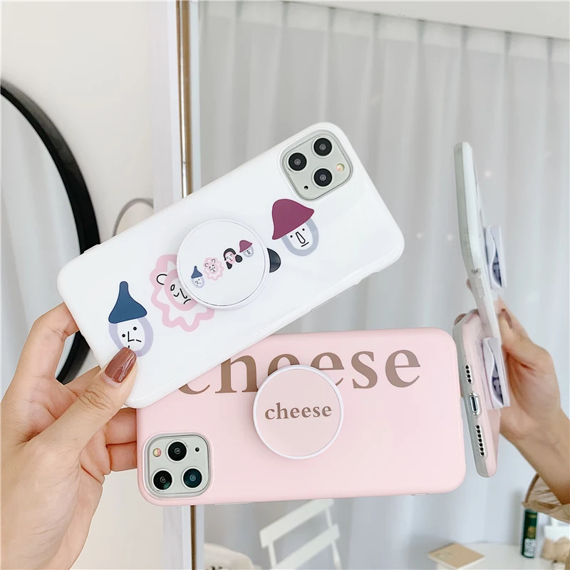Чехол с изображением мультяшной девушки буквенным принтом для iphone 11 11Pro Max XS X XR 6 7 8