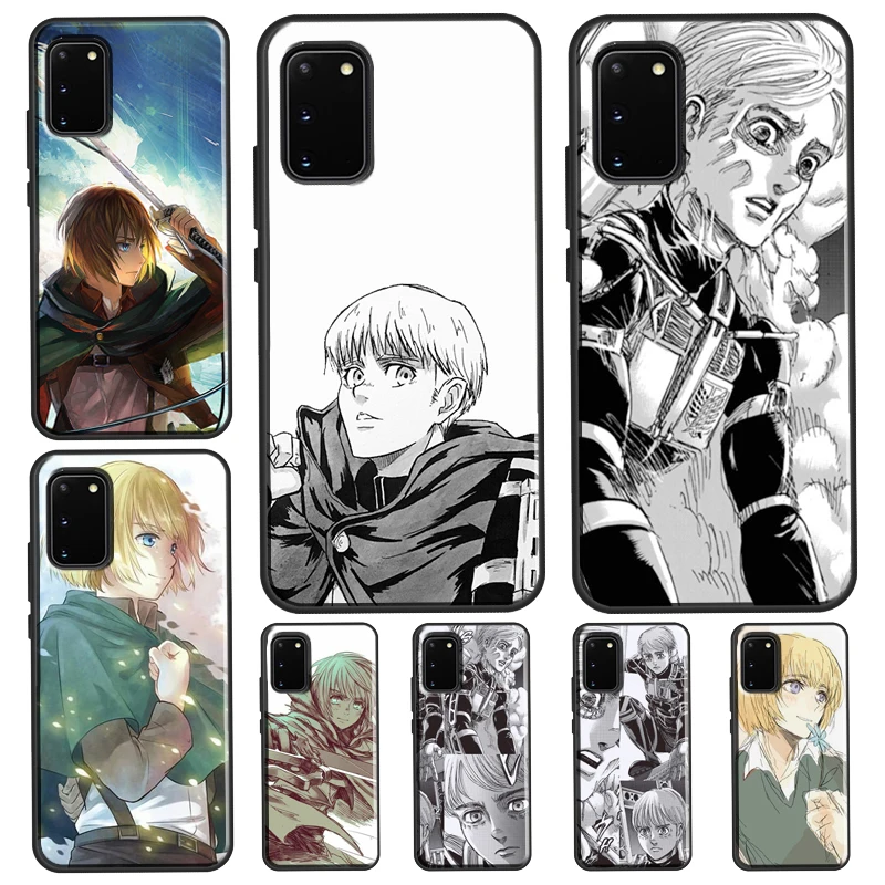Armin Arlert Attack on Titan Case For Samsung Galaxy S21 Ultra Note 20 9 10 S10e S8 S9 S10 Plus S20 FE Back Cover | Мобильные