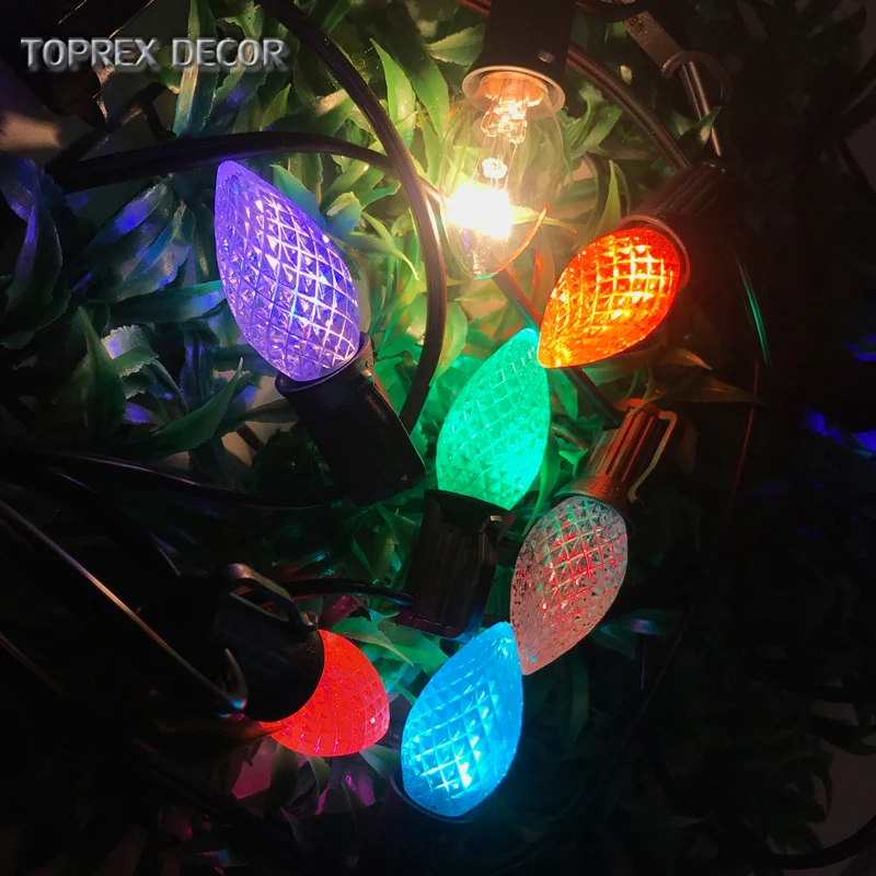 

Toprex 3.5m C7 string light backyard patio lights christmas tree lights wedding decoration