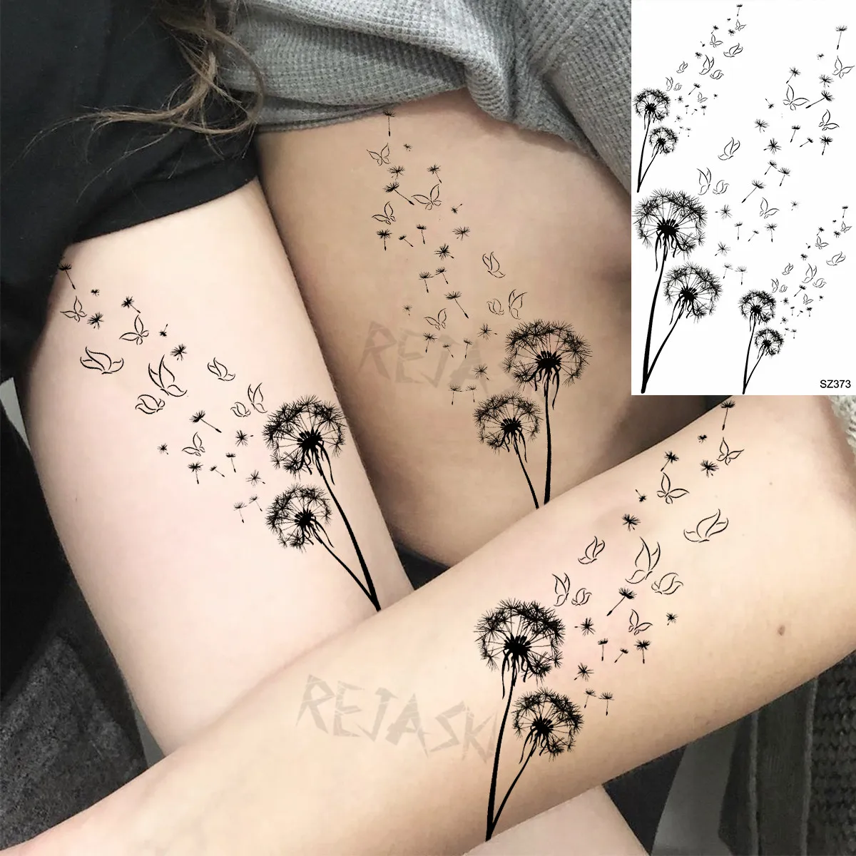 Tatouage Pissenlit Qui S Envole Tatouages Temporaires pour Femme, Petit, Lavande, Jacinthe, Pissenlit,  Rose, Réaliste, Faux Tatouage, Autocollant, Transfert d'Eau, Pied, Adulte -  AliExpress Beauté & Santé