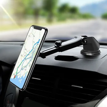 

Rotating 360 Degree Magnet Telescopic Mount Car Dash GPS Holder Bracket For SmartPhone
