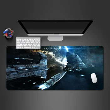 

Spaceship Human Civilization Modern Science And Technology Mouse Pad High Quality Games Computer Desktop Mouse Keyboard Pad