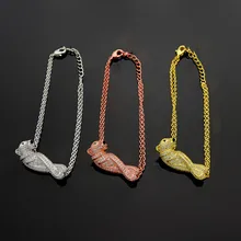 Дизайнерский Модный двойной браслет с пантерой с фианитом для женщин, розовое золото, серебро, роскошные брендовые ювелирные изделия