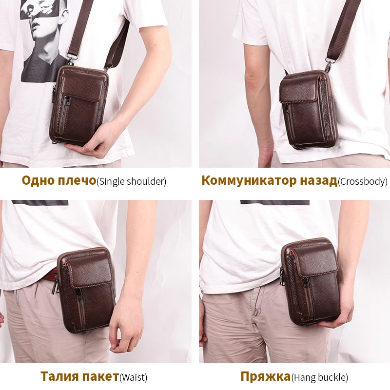 Cobbler Legend натуральная кожа Для мужчин сумка мульти-Функция маленькая сумка на плечо сумка "Почтальон" на ремне сумки в стиле ретро мужской клатч Карманный Кошелек для телефона