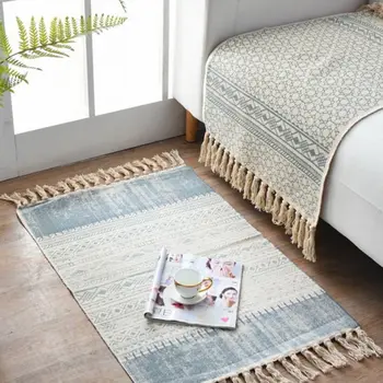

Cotton Thread Woven Ethnic Style Floor Mat