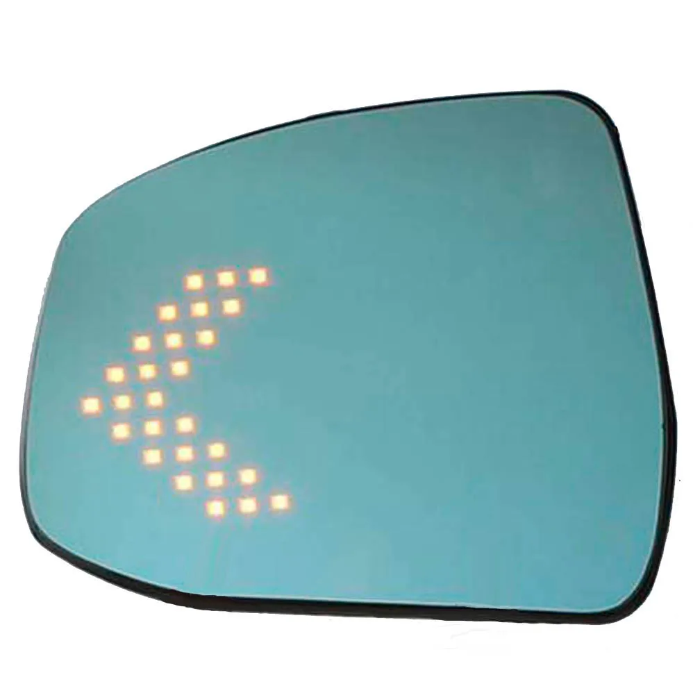  Side door rear view mirror led light warning turn signal blue wide angle vision heat anit fog for f - 32918763454