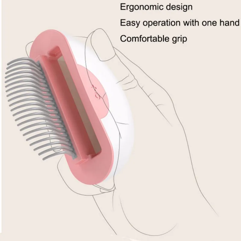 Расческа для удаления волос для домашних животных, короткая щетка для средних волос с ручкой, щетка для красоты, расческа для стрижка кошек и собак, аксессуары для инструментов
