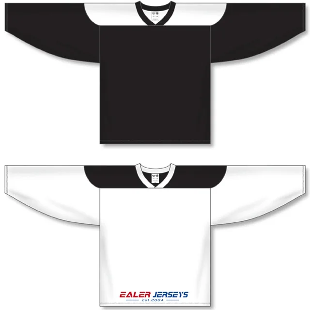 COLDINDOOR 2 шт. дешевые хоккейные Джерси для тренировок и соревнований H6100 - Цвет: Черный