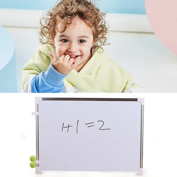 

Double Side Whiteboard Mini Drawing White board Office School Writing Board with Pen Magnets Buttons Kids Message Drawing Board