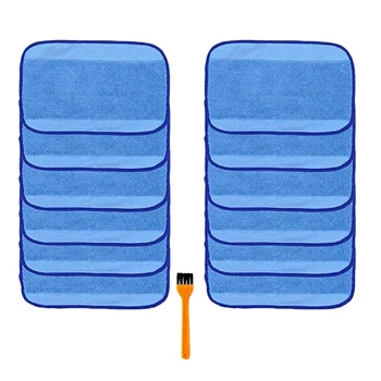 

12Pcs Microfiber Wet Mopping Cleaning Pad Cloth for Irobot Braava 380 380T 321 320 Mint 5200C 5200 4200 4205 and a Free Cleaning