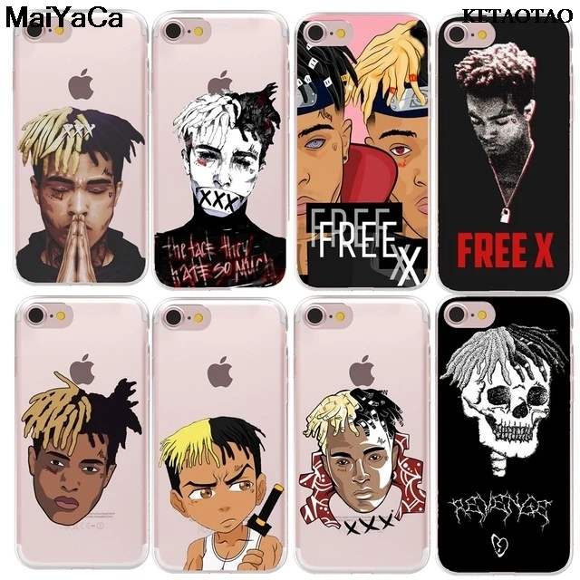 KETAOTAO Xxxtentacion с рисунком для iPhone 4S SE 5C 5S 5 6 6S 7 8 Plus X XR XS MAX чехлы телефонов прозрачные