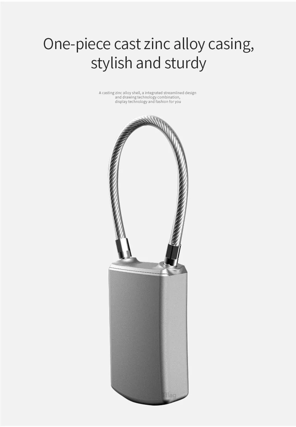 Xiaomi Youpin отпечаток пальца навесной замок для багажа Портативный многоцелевой мешок Шкаф Водонепроницаемый полупроводниковый биометрический идентификация