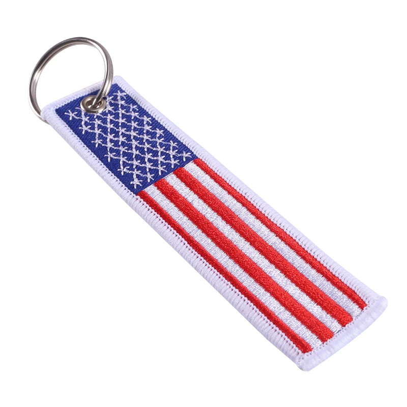 Canada Flag Keychain Tag with Key Ring EDC for Motorcycles Cars and Gifts Scooters 