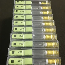 20 пачек стоматологический K-файлы 21/25 мм#20 Эндодонтический K-файл Нержавеющая сталь Endo корневого канала Файлы ручного использования