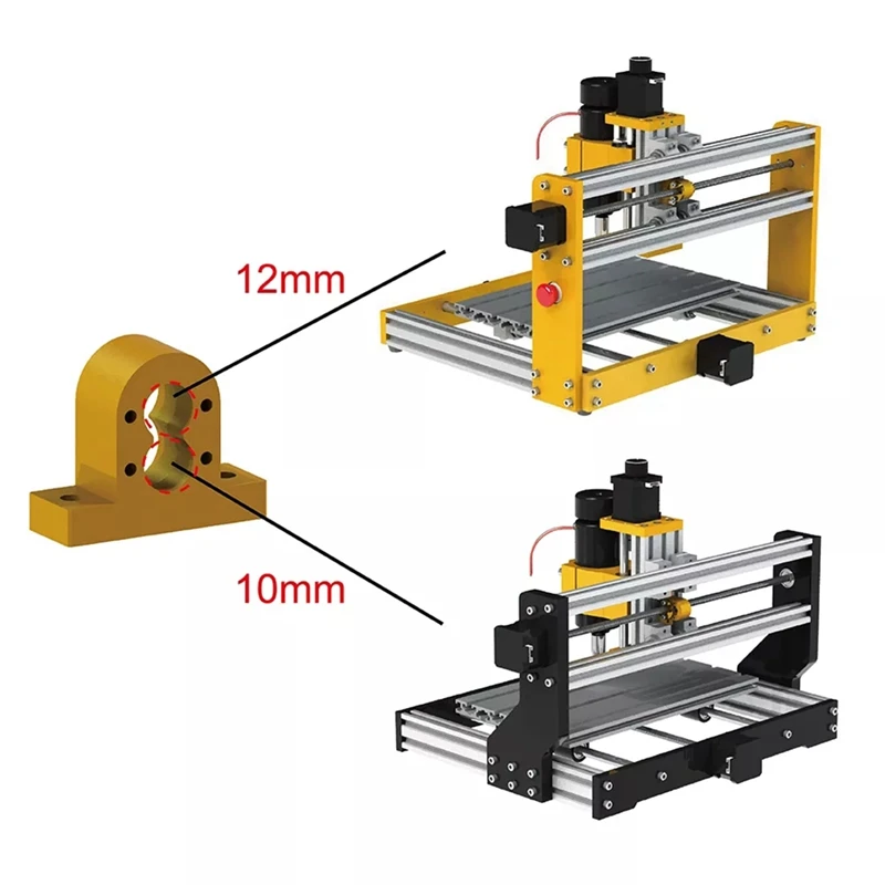 woodtech multi boring machine GTBL CNC 3018 SCV12VUU Bearing 12mm 10mm for CNC3018 T8 Screw Lead 4mm Diameter 12mm for CNC Machine Xaxis Update pellet mill for sale