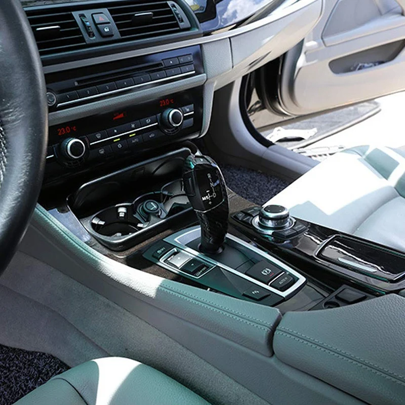Car Gear Shift Knob Cover Trim Carbon Fiber for BMW F20 F30 F31 F34 X5 F15 X6 F16 X3 F25 X4 F26 F1 car gear shift knob cover