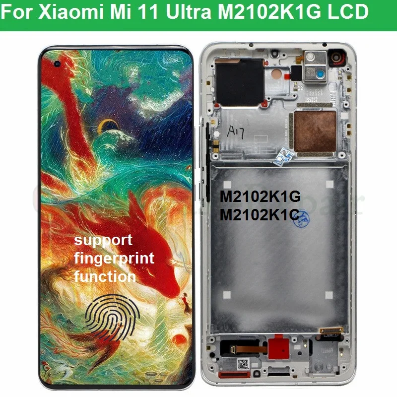 Оригинальный AMOLED дисплей 6 81 дюйма для Xiaomi mi 11 ultra ЖК-дисплей с сенсорным экраном и