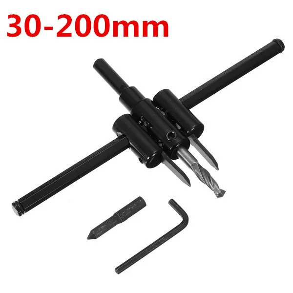 30-200mm/30-300mm Adjustable Circle Cutter Hole Saw Drill Bit Cutter