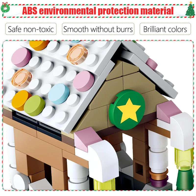 Skup 741 sztuk zima wieś świąteczne drzewo Snowman klocki legoingly miasta boże narodzenie santa Claus figurki cegły zabawki dla dzieci prezenty