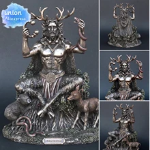 

5 Inch Cernunnos Celtics Horned God Of Animals Resin Statue The Underworld Statue For Home Garden Decoration Jardin