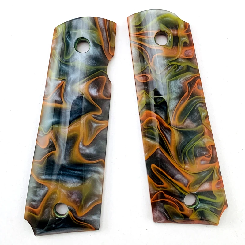 KLOP256 Toppa Impugnatura Per Pistola 1911 - Materiale G10 Antiscivolo, Blu, Texture Diamantata - Foto 10