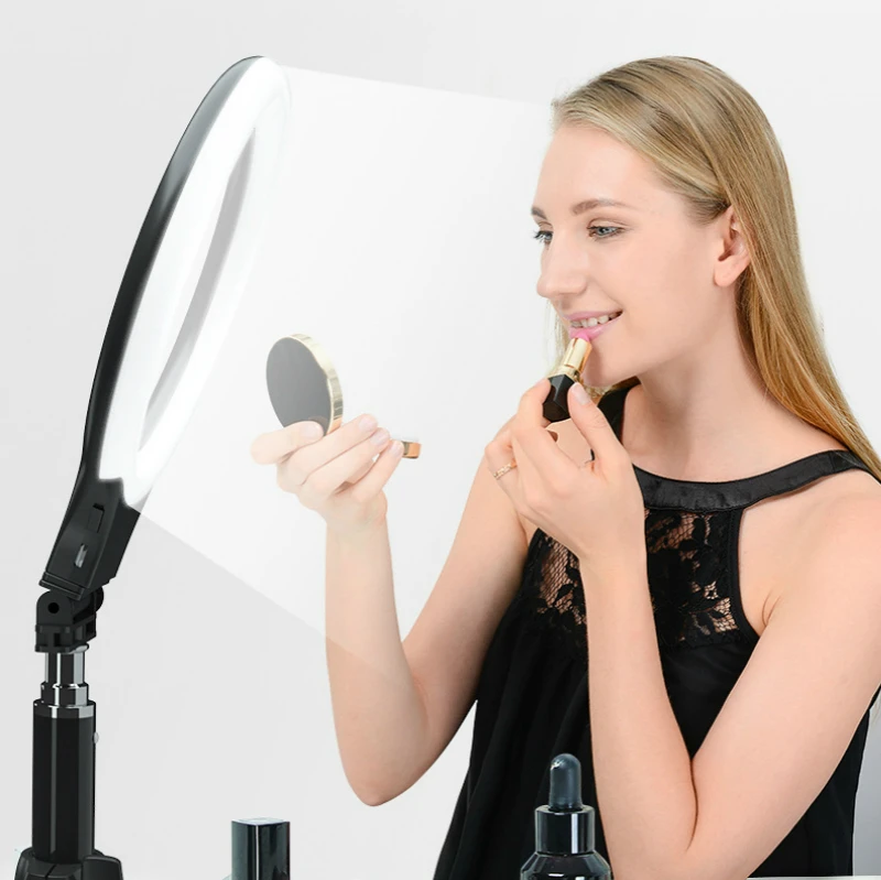 Live Photo Studio Light Set Dimmable светодиодный осветительный прибор для селфи для телефона iPhone Makeup Fill Light