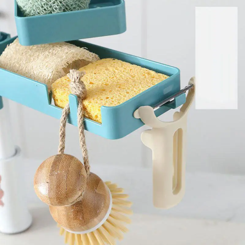 

1PCS Sink Hanging Storage Rack Storage Holder Sponge Bathroom Kitchen Faucet Holders Shelf Drain Dry Towel Waterproof Organizer