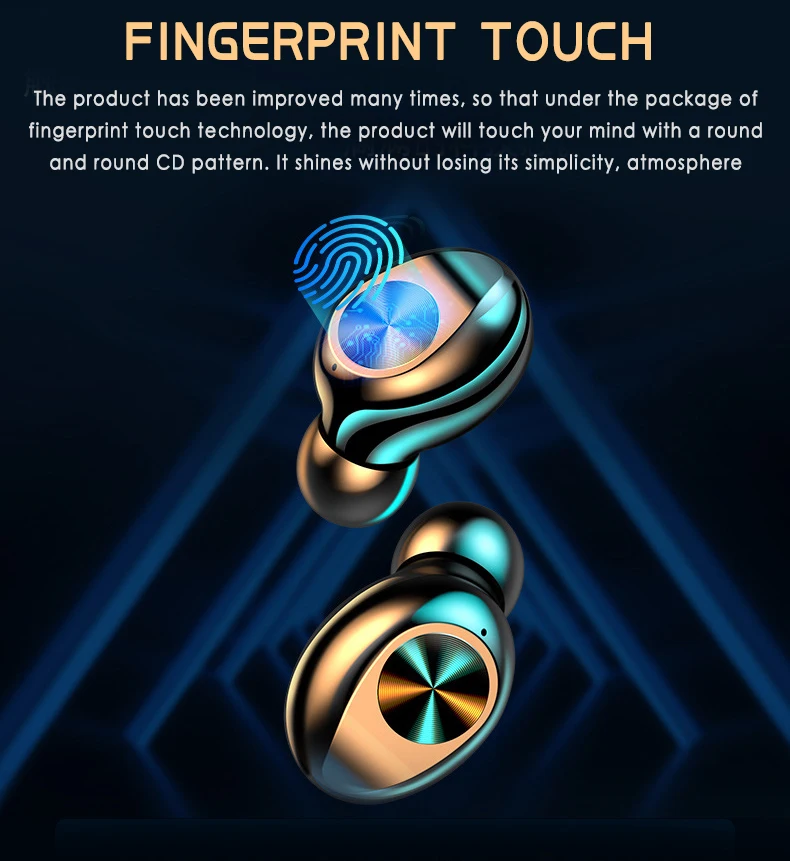 F9 TWS Touch Wireless Bluetooth 5 0 Headphone In ear Noise Canceling Bluetooth Earphone LED Display Charging Box for iphone