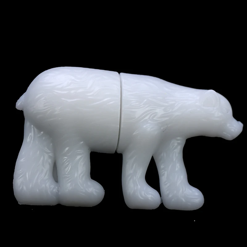 white Флеш-накопитель с животными, 16 ГБ, 32 ГБ, 64 ГБ, белый медведь, usb флеш-накопитель, 8 ГБ, 4 Гб, флешка, 128 ГБ, 256 ГБ, карта памяти - Цвет: white