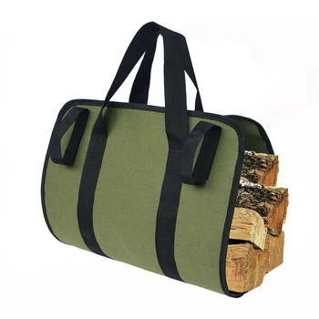 

Multifunction Log Supersized Canvas Firewood Wood Carrier Log Camping Outdoor Holder Carry Bag Protect Shoulder Handbag Canvas C