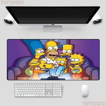 

Popular Cartoon The Simpson Family Mouse Pad 90x40cm Extended Large XL with High-end Natural Rubber Precision Hemming