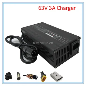 

240W 55.5V 3A lithium Charger Ouput 63V 3A li-ion charger Used for 55V 15S 20AH 30AH electric bike battery