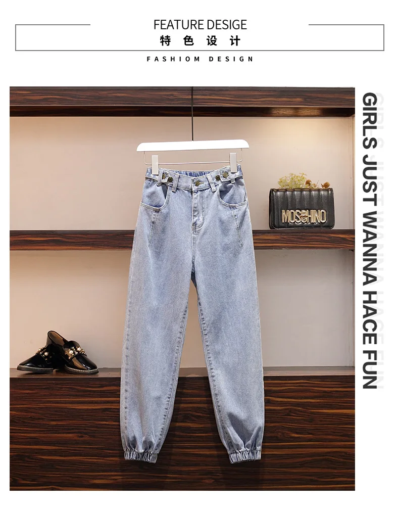 Джинсы для женщин мама гарем джинсы для женщин размера плюс 5XL тянущиеся свободные джинсы женские вареные джинсовые сексуальные брюки уличная одежда для женщин
