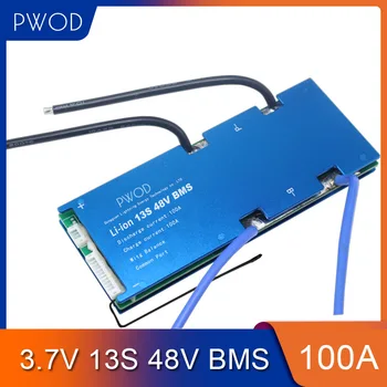 

Smart BMS 13S 48V Battery Management System PCB Common Version Board for High Current 70A 100A 130A Li-ion Battery Pack